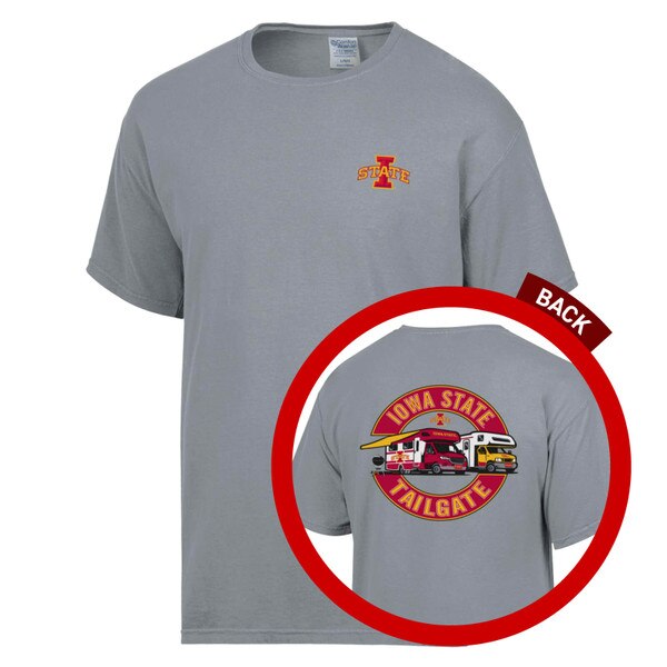 Comfort Wash I-State Iowa State Tailgate Gray Short Sleeve T-Shirt